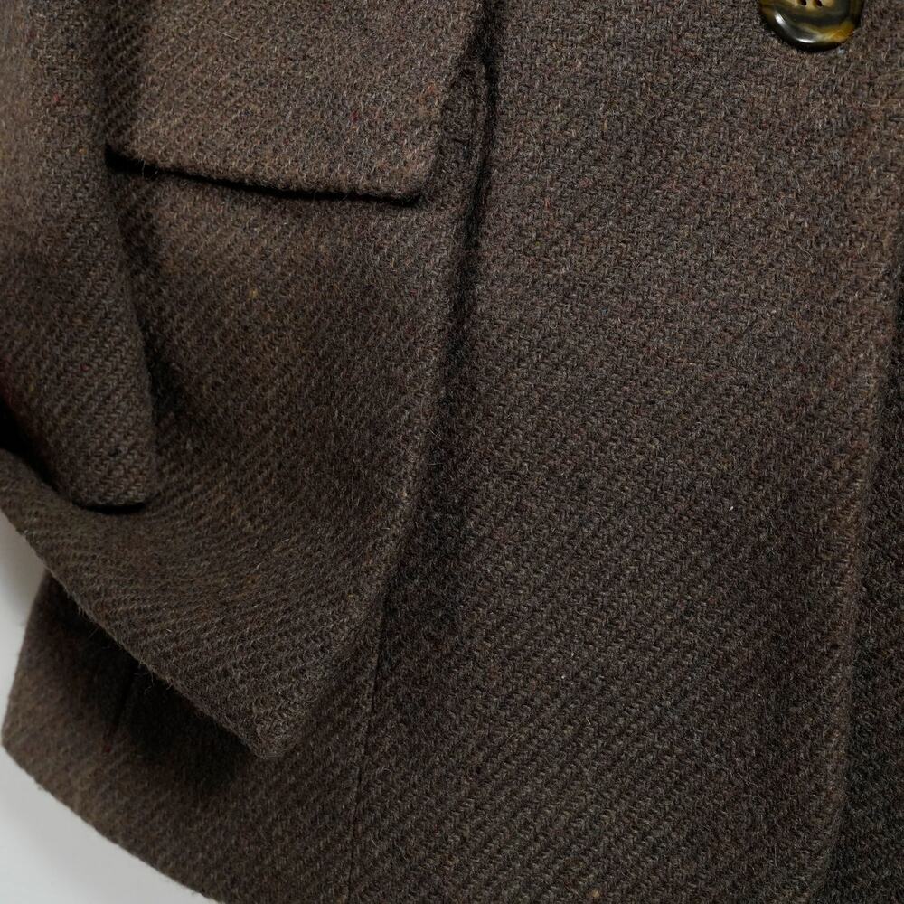 Vintage Women’s Wool Blazer Brown Union Made USA Size 10 Tailored Fit - Picture 7 of 13